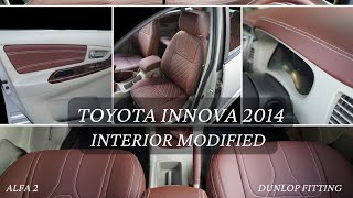 Toyota Innova 2014 Interior Modified  Dunlop Fitting  Innova Type 2 Modified  Modified  Alfa 2 [upl. by Chabot]