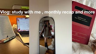 Vlog study with me monthly moments and school day [upl. by Mori378]