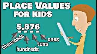 Place Values For Kids  Ones Tens Hundreds Thousands [upl. by Atinoj]