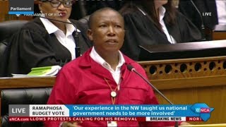 Malema responds to Presidency budget vote speech [upl. by Ydnir]