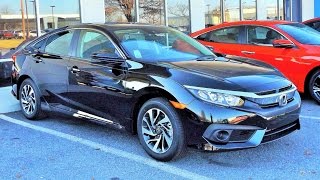 2016 Honda Civic EX Sedan 2 0L Start Up Review and Tour [upl. by Elum]