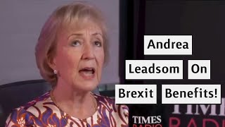 Brexiteer Andrea Leadsom Struggles To Find Brexit Benefits [upl. by Gennaro]