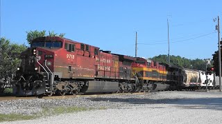 CP 9718 Leads a Freight Bettendorf IA 82624 [upl. by Danielson]