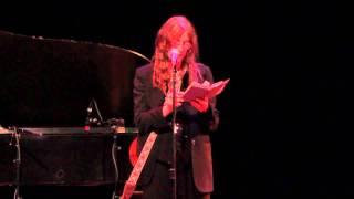 Patti Smith  The Tiger by William Blake Performed at the Wadsworth Atheneum [upl. by Dierdre380]