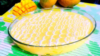 Mango Delight Recipe  Quick amp Easy 5 minutes Dessert by Nena Elite kitchen And vlogs [upl. by Ahsitul]