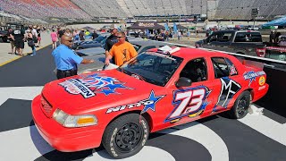 Rippin up Bristol Motor Speedway in Cleetus McFarlands Crown Vics [upl. by Nyvar382]