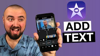 How To Add Text in iMovie 2021 iPhone Tutorial [upl. by Berkman]