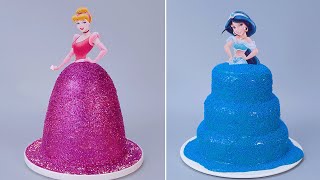 30 DISNEY Princess Doll Cake Recipes  Tsunmai Cake  How To Make Chocolate Cake Tutorial [upl. by Felipa]