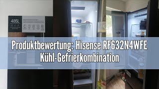 Produktbewertung Hisense RF632N4WFE KühlGefrierkombination Schwarz 70 x 200 cm [upl. by Laucsap]