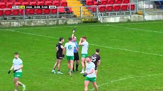 DANNY MAGILL SENDING OFF BURREN V KILCOO 2024 DOWN SENIOR CLUB FOOTBALL FINAL GAA IRELAND [upl. by Annayrb]