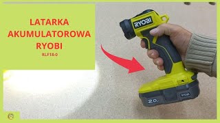 Latarka akumulatorowa RYOBI test [upl. by Novj]