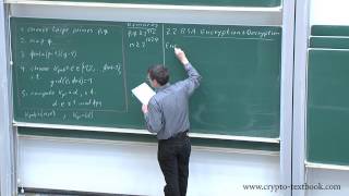 Lecture 12 The RSA Cryptosystem and Efficient Exponentiation by Christof Paar [upl. by Rosmarin]