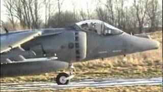 Harrier on Airfield Landing Mat  STOL [upl. by Orban]