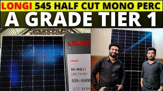 Longi 545 Watt Half Cut Mono Perc Solar Panel Price  Best Solar Panel For Home [upl. by Lisk]