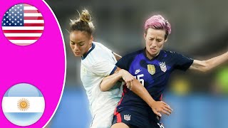 USWNT vs Argentina Highlights  Women’s International Football Friendlies [upl. by Inaffyt]