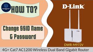 DLink DWRM972V LTE CAT 7 WiFi AC1200 router  How to change SSID names amp password [upl. by Ag767]