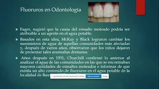 Flúor y su acción preventiva en Odontología [upl. by Ayortal]