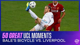 50 Great Champions League Moments Gareth Bales Superb Bicycle Kick Goal vs Liverpool in 2018 Final [upl. by Enrichetta119]