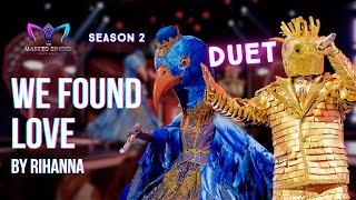 Blue Crane x Gold’s Duet “We Found Love”  Season 2 Finals Episode 13  The Masked Singer SA [upl. by Tamqrah]