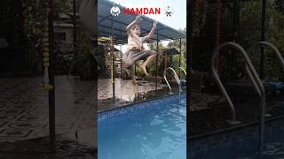 Rotation Jump in waterfitness trending martialarts karate jump combatsport thaiboxing [upl. by Anatnom]