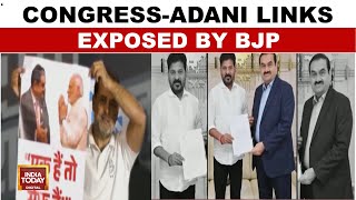 Rahul Gandhis Adani Rant BJP Hits Back With CongressAdani Dossier  India Today [upl. by Macdonell]