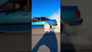 Finishing off some Nitto’s foxbody burnout automobile mustang ford [upl. by Valencia]