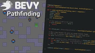 Pathfinding and Async Tasks in Bevy [upl. by Yralam]