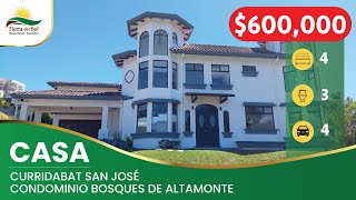 Casa a la venta en condominio Bosques de Altamonte en Curridabat [upl. by Akeber]