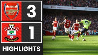 HIGHLIGHTS Arsenal 31 Southampton  Premier League [upl. by Haziza26]