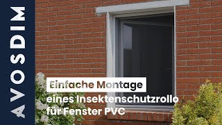 Einfache Montage eines Insektenschutzrollo für Fenster PVC [upl. by Elinor]