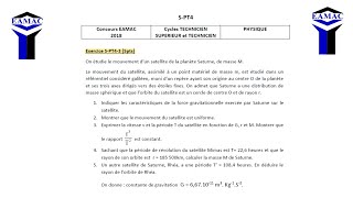 Solution Exercices 3 et 4 Concours EAMAC Technicien Supérieur 2018 [upl. by Cirtemed]