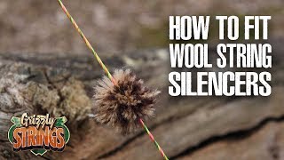 How to fit wool String Silencers  Traditional Archery [upl. by Asiul364]