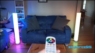 EpochAir 2 Pack RGB Corner Floor Lamps Unboxing Setup amp Review [upl. by Gothart883]