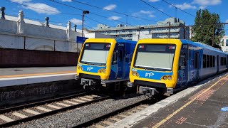 Afternoon Peak Xtrapolis trains at Glenferrie [upl. by Akihsat150]