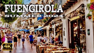 FUENGIROLA Spain beautiful town Bars amp restaurants  Costa Del Sol Malaga 4k [upl. by Janie]