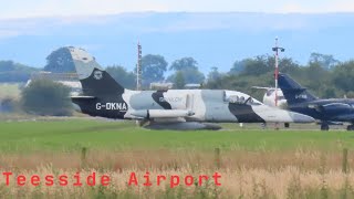 Aircraft Movements at Teesside Airport [upl. by Ugo804]