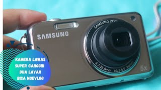 KAMERA DIGITAL SAMSUNG 400 RIBUAN DUAL LCD BISA NGEVLOG DAN SELFIE  SAMSUNG PL120 [upl. by Yemane]