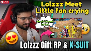 Lolzzz Give RP amp XSuit ✅ • 10 Years old Fan get Emotional 🥺 • kid fan funny scene in Livestream [upl. by Sabina773]