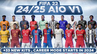 2425 AIO Kits V1 Mod For FIFA 22  TU17 [upl. by Ailecara]