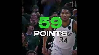 GIANNIS DROPS SEASON HIGH 59 POINTS😤‼️ [upl. by Annairoc]