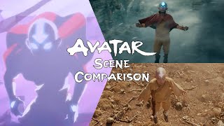 Avatar The Last Airbender SCENE COMPARISON  Episode 1  Netflix vs Cartoon vs Movie [upl. by Breanne]