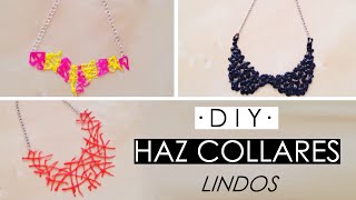 DIY  3 collares para hacer en casa ♡ ɴᴀɴᴄʏ [upl. by Lorrad]