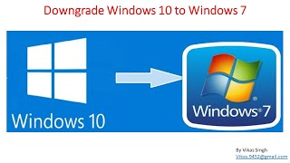 How to downgrade from Windows 10 to Windows 7 [upl. by Bhayani]