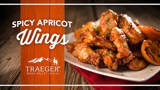 Perfect Game Day Spicy Apricot Wings  Traeger Grills [upl. by Ahsilek]