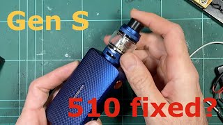 Vaporesso Gen S  Dismantle comparison to the original and trying to break the 510 [upl. by Packton]