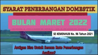 syarat penerbangan terbaru maret 2022 efektif 1 maret 2022 [upl. by Nyladnohr832]