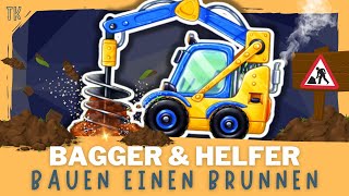 Bagger amp Baufahrzeuge ⭐ Wir bauen einen Brunnen  Kindervideos  Kinderfilme  telekids [upl. by Ttekcirc193]