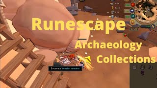 RS3 Runescape Archaeology Collections [upl. by Ecirpak835]