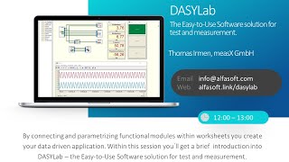 DASYLab – The EasytoUse Software solution for test and measurement Alfasoft Developer Day 2022 [upl. by Nnagem]