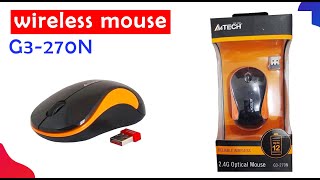 A4tech G3270N Wireless Optical Mouse  Silent Click G3270N [upl. by Isabella]